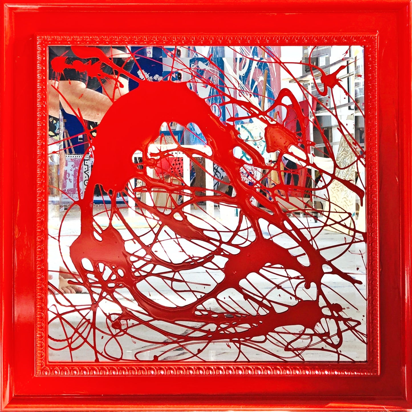 Art Mirror Red Devil Art Loft