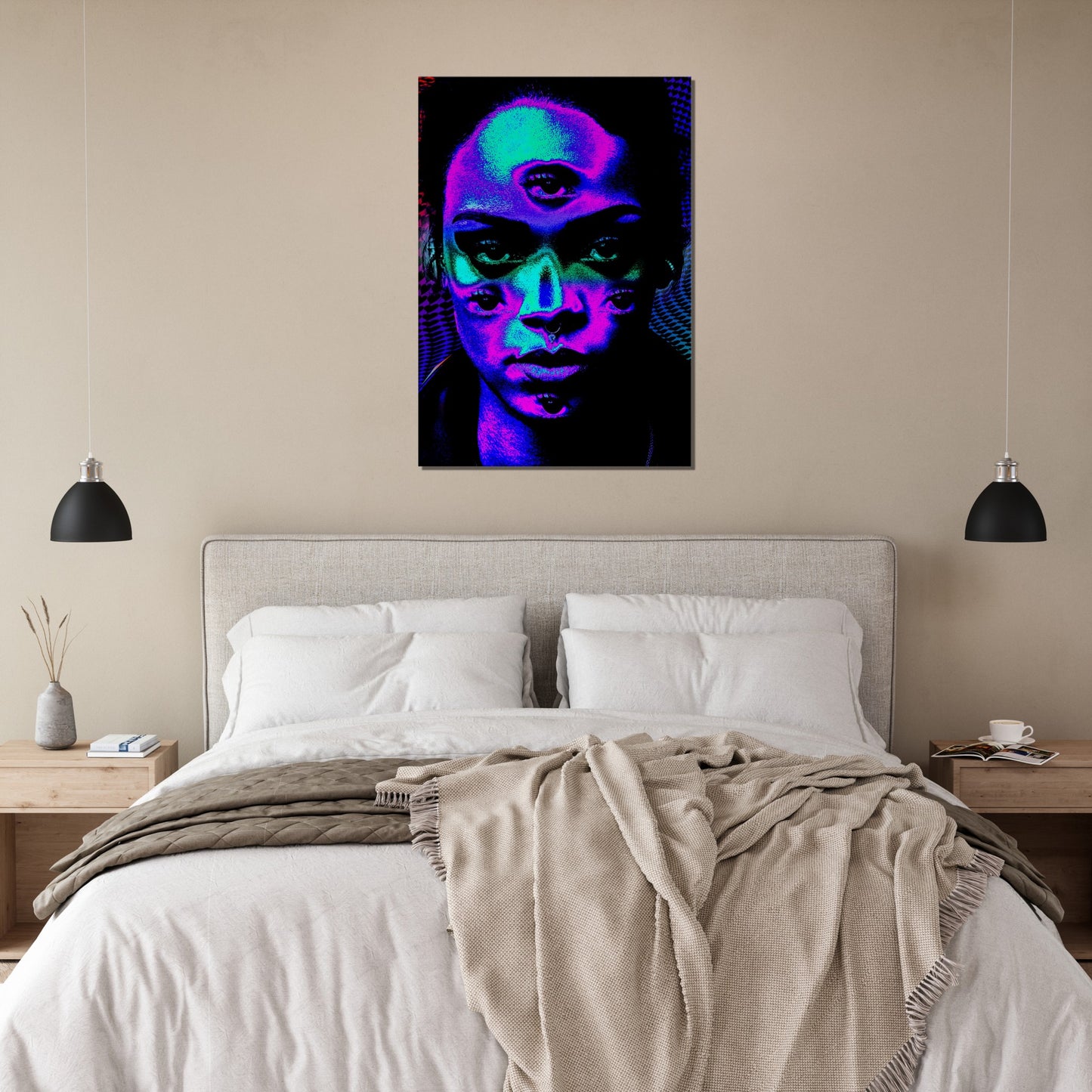 Riri Eyes - Kunstdruck auf Leinwand Art Loft