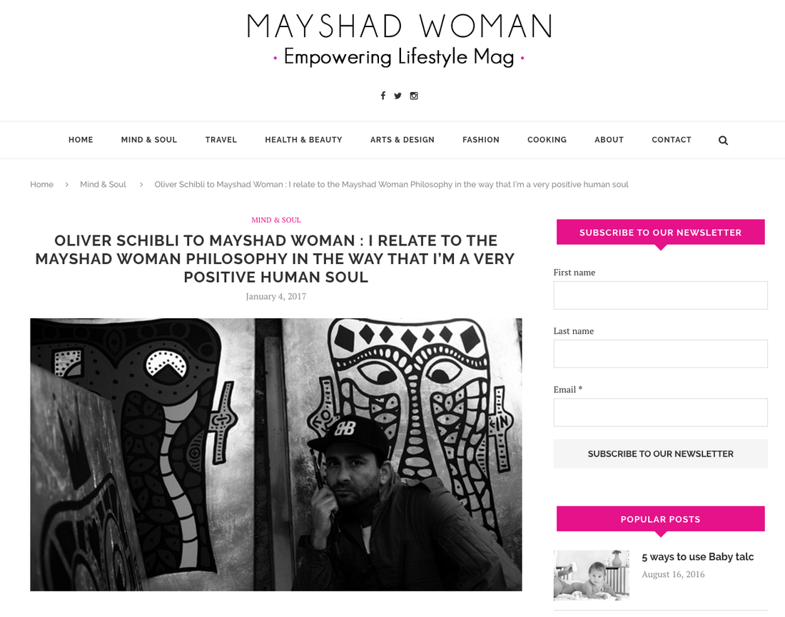 Interview with Mayshad Women Magazin 01/17